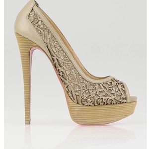 christian louboutin pampas pump 150 calf vip